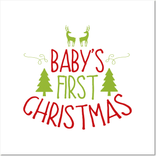 Babys First Christmas Posters and Art